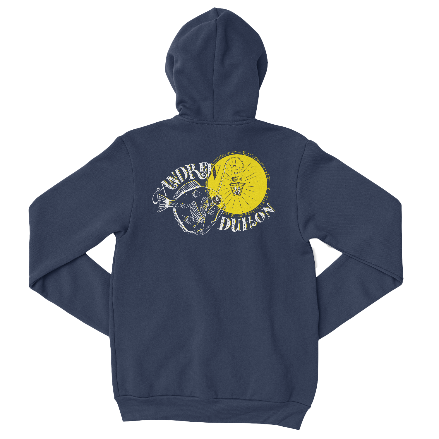 Andrew Duhon Unisex Fish Light Zip Hoodie