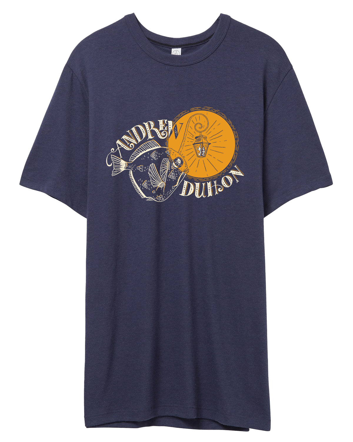 Fish Light Unisex T-Shirt - Navy Blue